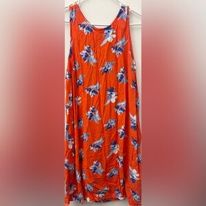 Ava & Viv Orange Floral Dress